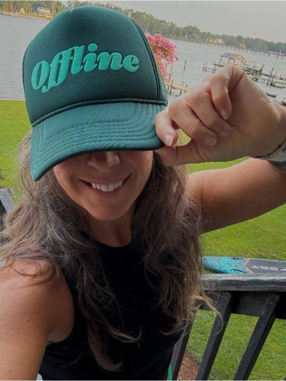 NWT Ulta Beauty Offline Trucker Hat & Can Cooler Set